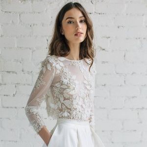 Jurgita Bridal Camila Lace Wedding Top